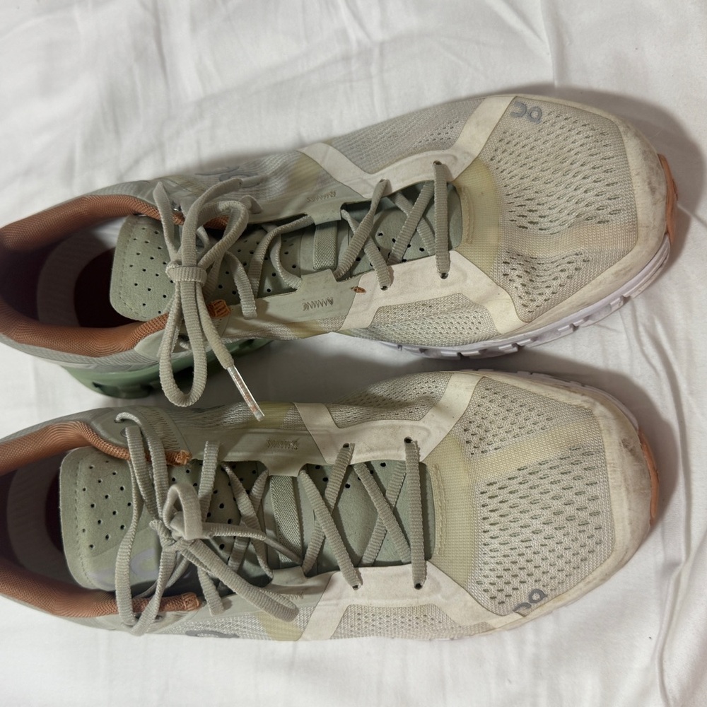 ON Running Shoes with Peach and Mint Accents